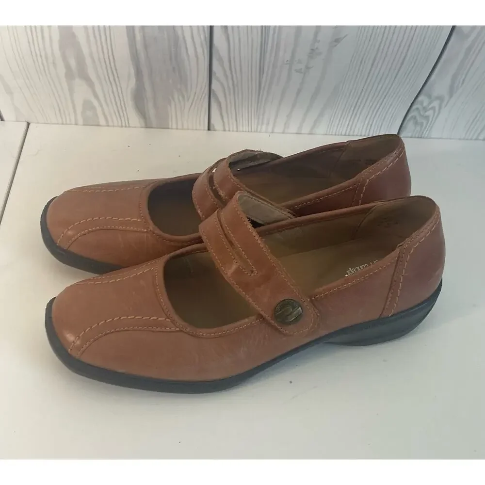 Hotter Shoes Womens Size 7 (UK 5h Leather Blue Karen Mary Jane Comfort
